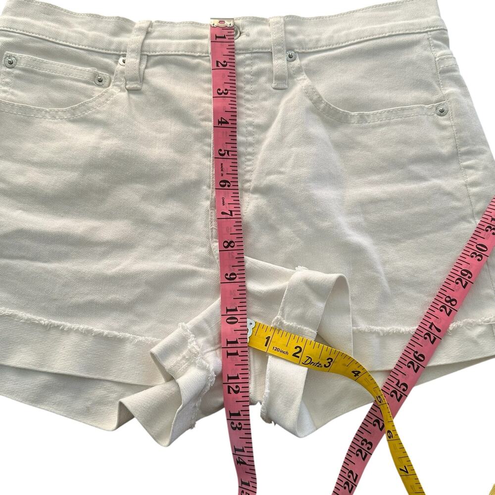 J. Crew White High Rise 5 Pocket Design Jeans Shorts Size 27 - Picture 4 of 7